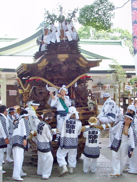 2008/07/31 9:33 野里住吉神社 さぁ、祭りの始まりです