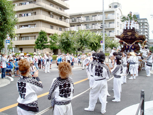 2009/07/31 10:39 姫里 姫里こども神輿と手打ちをしました