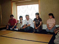 お茶室で1