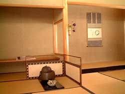 お茶室で3