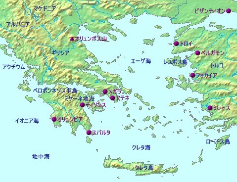 古代ギリシア地図