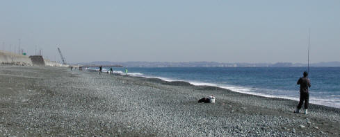 大磯海岸(東方向) ooiso_Kaigan.JPG